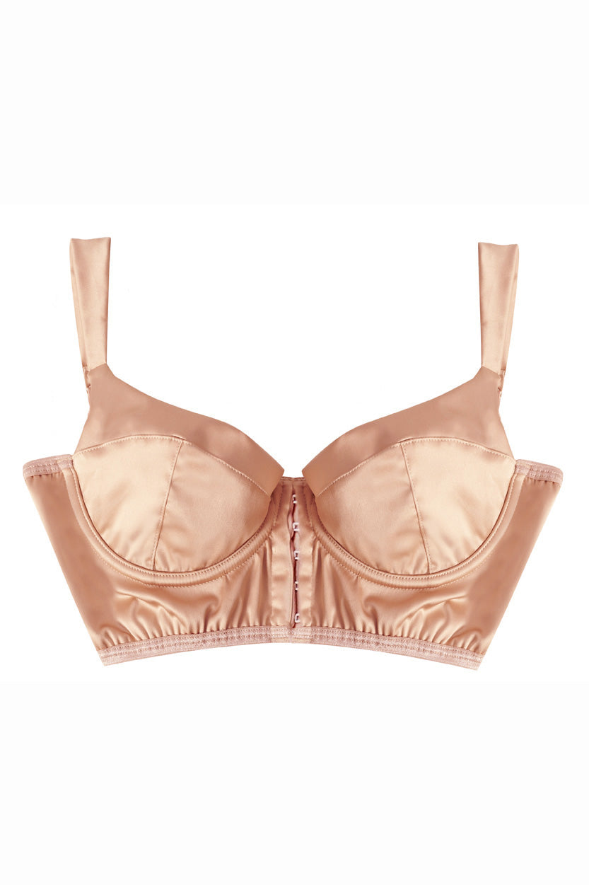 Blush Satin Balcony Bra