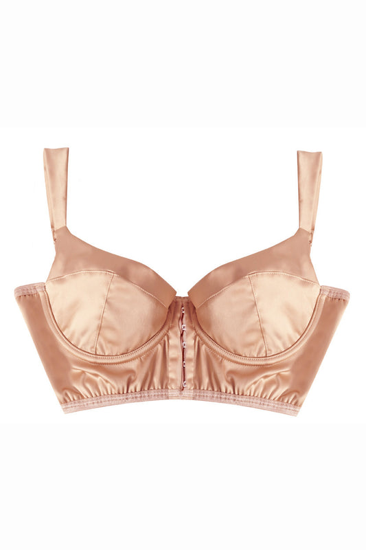 Blush Satin Balcony Bra