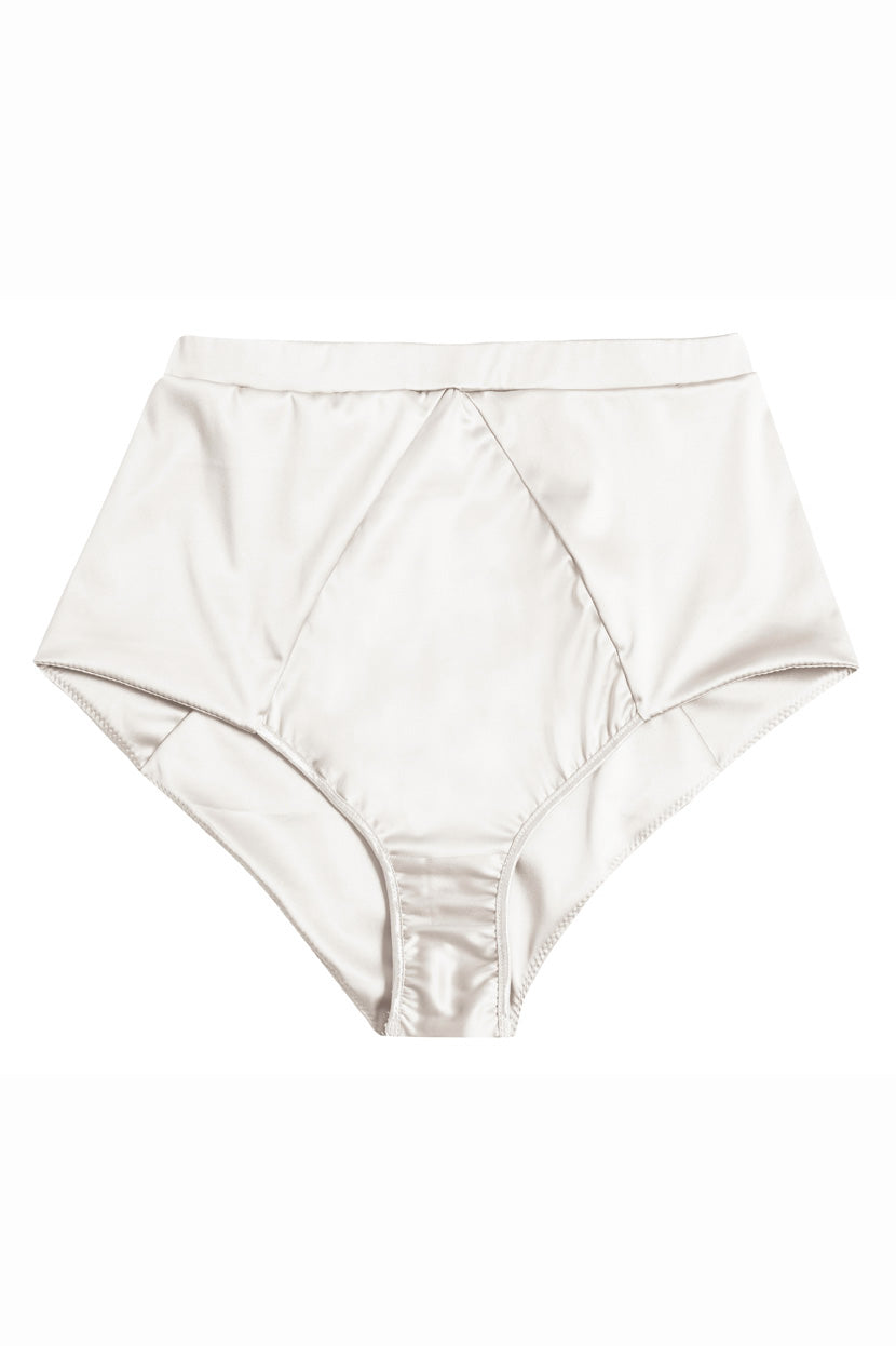Pearl Satin High Waist Knickers