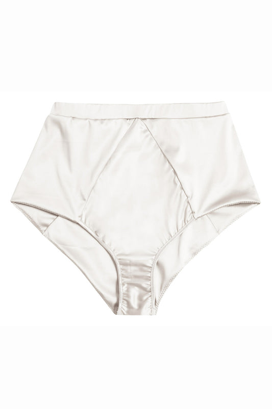 Pearl Satin High Waist Knickers