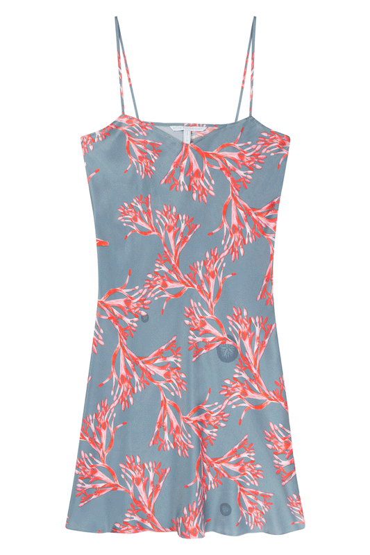 Arame Short Silk Slip Dress
