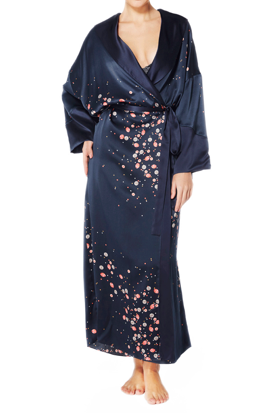 Galaxy Silk Robe