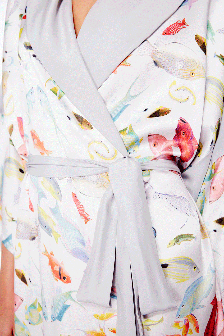 Bequia Long Silk Robe
