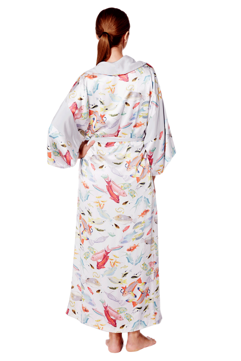 Bequia Long Silk Robe