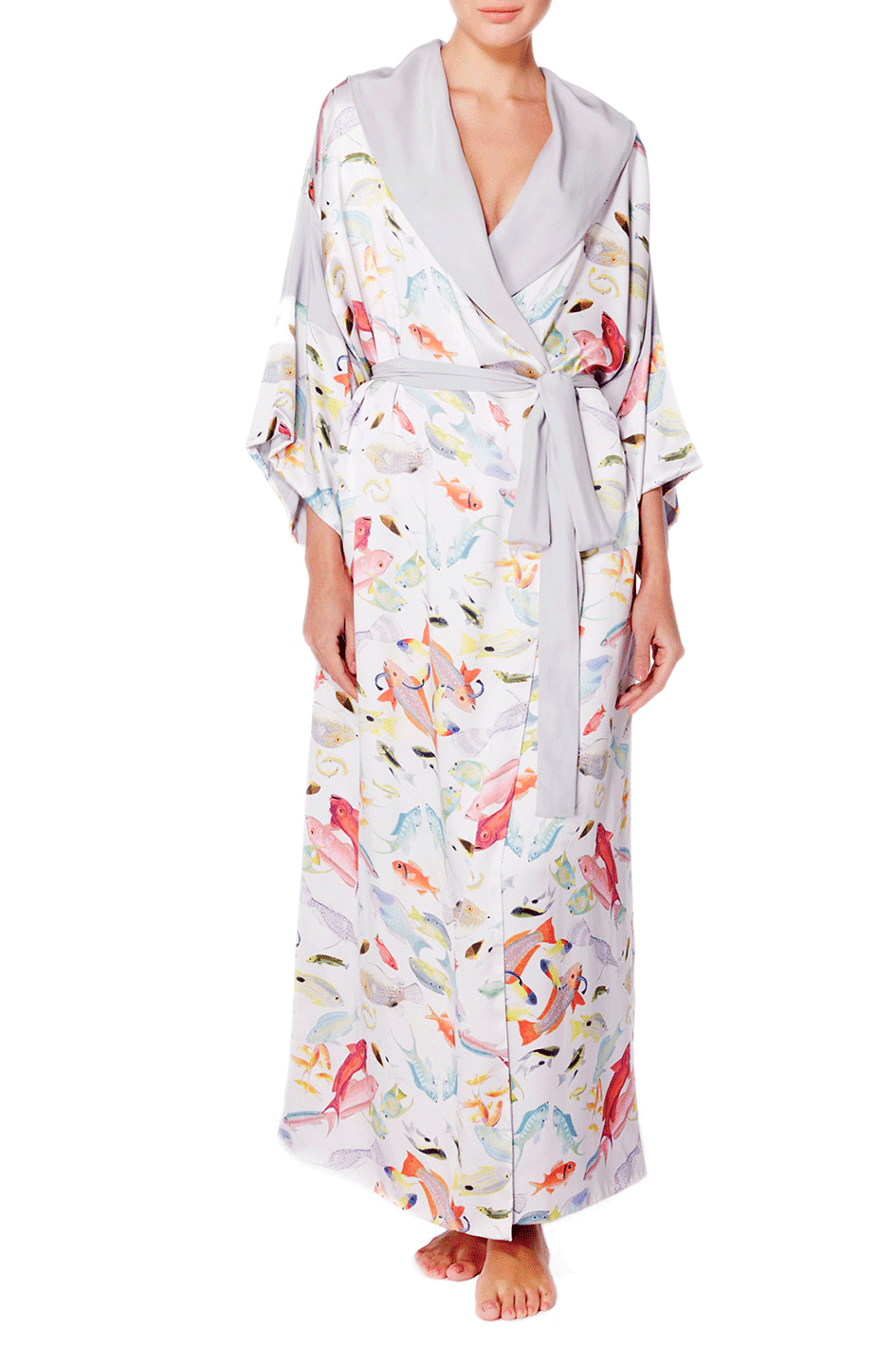 Bequia Long Silk Robe