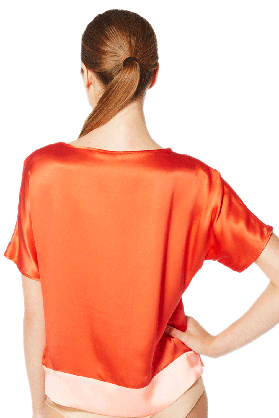 Corallina Silk Top