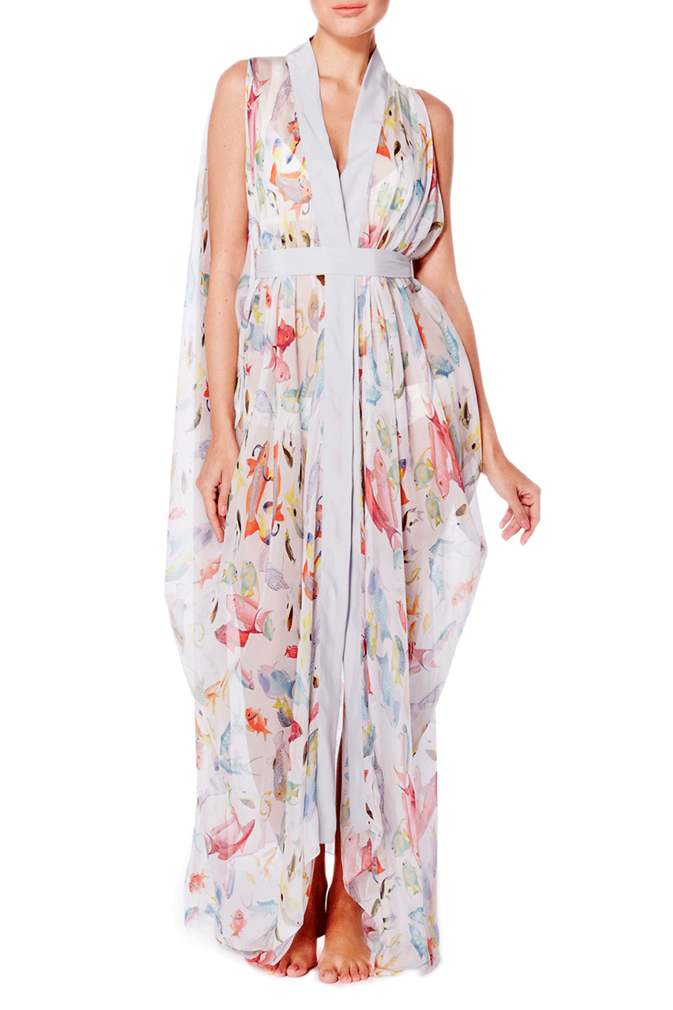 Tavua Silk Chiffon Robe
