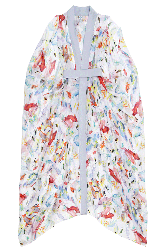 Tavua Silk Chiffon Robe