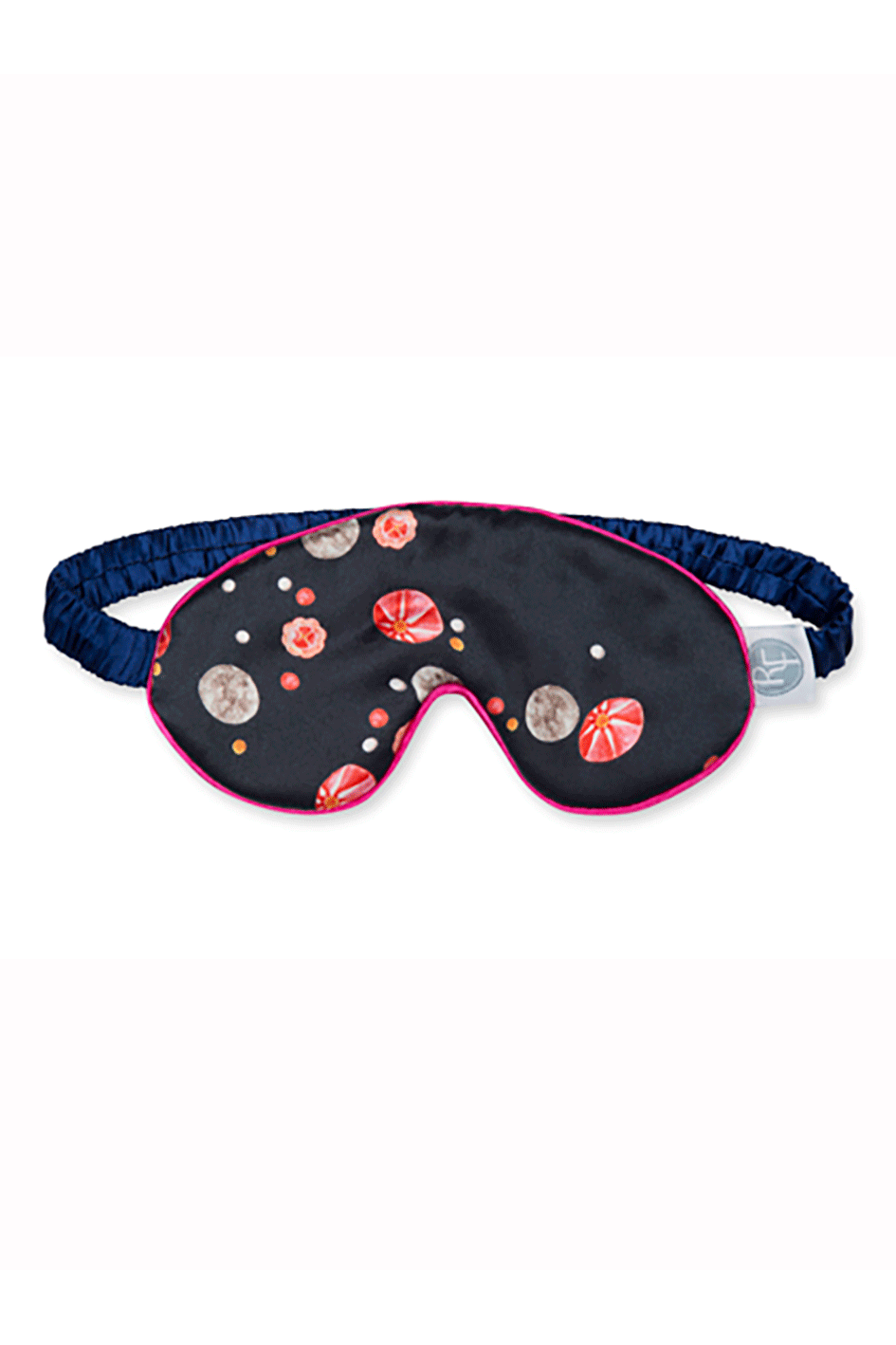 Silver Floral Sleep Mask